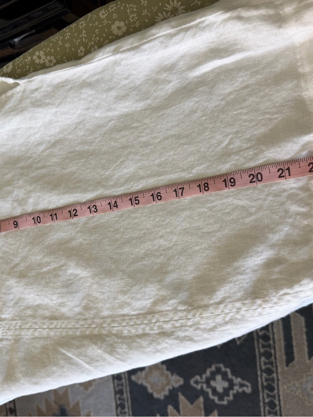 Not Perfect Linen Malta White Shirt - Size Medium - Picture 5 of 9